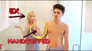 HANDCUFFED TO MY EX-GIRLFRIEND FOR 24 HOURS!! | Brent Rivera