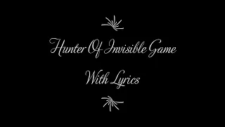 Hunter Of Invisible Game - Bruce Springsteen (Lyrics)