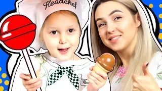 TOY FOOD Amelka sells not real food Seller os sweets Funny Baby Video for children