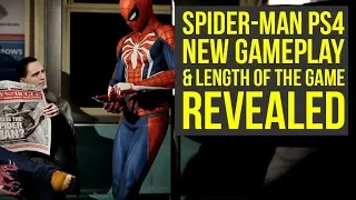 New Spider Man PS4 Trailer Shows NEW SCENES, Game Length Revealed & More! (Spiderman PS4 Gameplay)