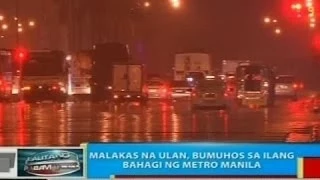 Malakas na ulan, bumuhos sa ilang bahagi ng Metro Manila