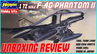HASEGAWA 1/72 McDONNELL DOUGLAS F-4G PHANTOM II UNBOXING REVIEW
