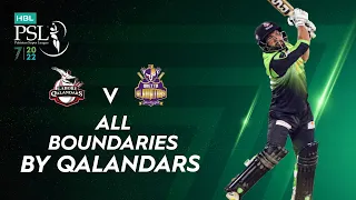 All Boundaries By Qalandars | Lahore Qalandars vs Quetta Gladiators | Match 20 | HBL PSL 7 | ML2T