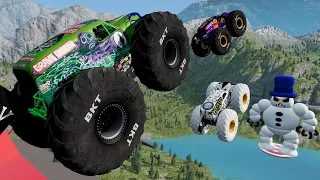 Monster Jam | Monster Truck | Insane Monster Jam Truck Jumps #68  - BeamNG Drive