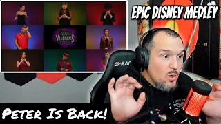 PURE GENIUS!! | Epic Disney Villains Medley - Peter Hollens (feat. Whitney Avalon)