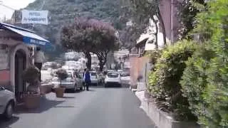 The winding streets of Positano, Italy