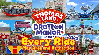Every Ride, Play Area and Attraction in Thomas Land Drayton Manor (July 2022) [4K]