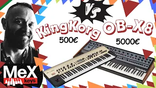 Oberheim OB-X8 vs Korg KingKorg (5000€ vs 500€) (Subtitles)
