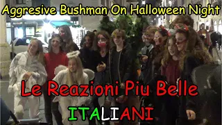 Best Crowd Reactions More Laughter & Screams | Bushman Prank Italy | Mr Cespuglio