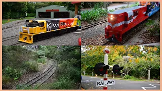 Palmerston North's own little trains at the Esplanade Scenic Railway ~ 21/04/2024 (HD)