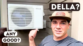 A $600 Ductless Mini Split?!   - Installing The DELLA 110v Heat Pump -