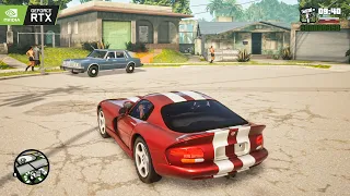 GTA San Andreas RTX 3090 Ti 'Cleaning The Hood' Mission Gameplay - GTASA Definitive Edition 50+ Mods