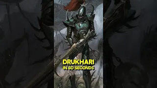 DRUKHARI/DARK ELDAR explained in 60s - Warhammer 40k Lore #40k #warhammer40klore #warhammer40k