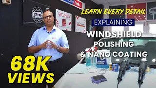 Windshield (Glass) Polishing & Nano Coating on 18 years Toyota Corolla | Anckur Sama
