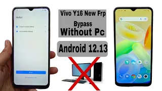 Vivo Y16 Frp Bypass 2023 ! New Security Vivo Y16 Google Account Bypass! Android 12'13 !