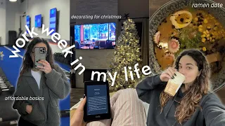 week in my life: wfh, affordable new basics, doing something new, cozy christmas vibes, opening up