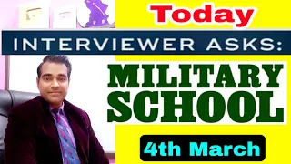 Interview Questions of Rms schools Part -1 | Questions asked today in Military school interview