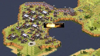 Red Alert 2 | Extra hard Ai | 7 vs 1 | Pattern of islands Map | Great Britain Sniper