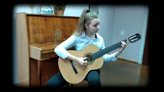 #guitar_lessons #Гра_на_Гітарі  Student  Kozak Yulya (Козак Юля) Ю. Могилюк "Ковбойський танець"