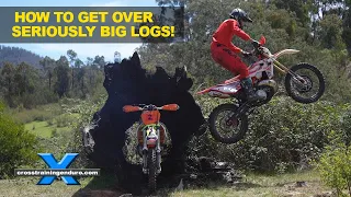 How to hop seriously big logs!︱Cross Training Enduro shorty