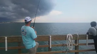 8-9-20 - Fishing Report - Seaview Fishing Pier - King on the hook and Spanish hitting the deck.