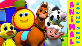 Bob el tren | animales Sonido | aprender animales | Bob Animals Sound | Bob The Train Espanol