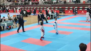 AYŞE HÜSNA USTA Kırklareli iller arası karete şampiyosı 1.tur final maçları(1)