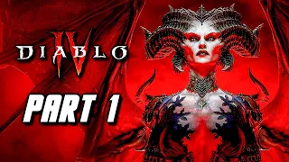 Diablo 4 Gameplay Walkthrough Part 1 - Rogue Class (PS5)