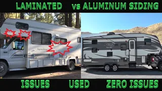 Laminated vs Aluminum Siding 5th Wheel or Travel Trailer