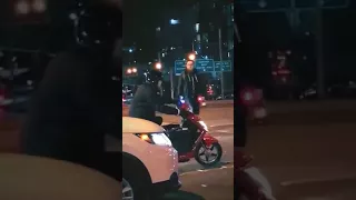Scooter Guy Headbanging to Metallica