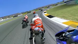 Valentino Rossi Crash Compilation #1 - MotoGp 2 Game