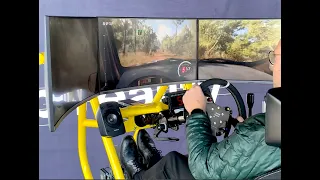 Insane rally practice with RACEMORE - Fullmotion simulator made for professionals w. DiRT Rally 2.0