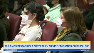 Ante el Senado chileno, se leyó mi mensaje para conmemorar 100 años de Gabriela Mistral en México.