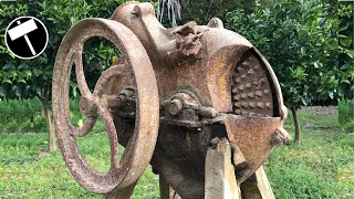 Antique and Very Rusty Corn Sheller Restoration