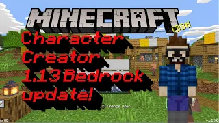 Minecraft 1.13 Bedrock Update - Character Creator!