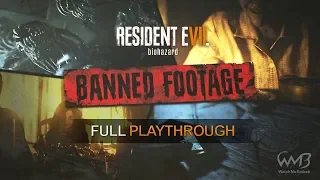 Resident Evil 7 DLC - Banned Footage Vol.1 & 2 (Nightmare/Bedroom/21/Daughters) Full Playthrough