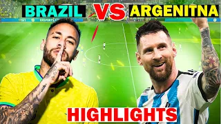 ARGENTINA vs BRAZIL | Final FIFA World Cup 2023 | MESSI vs NEYMAR