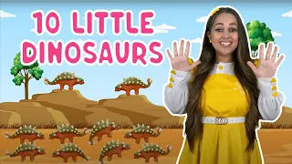 10 Little Dinosaurs | Fun Kids Songs & Nursery Rhymes | Ms Moni