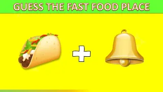 Guess the Fast Food Place by Emoji | Fast Food Edition