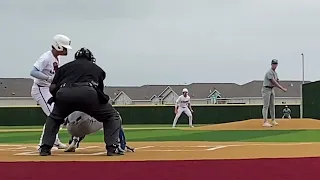 Clips of Trevor Poe pitching with George West Longhorns vs CC London