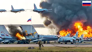 Today! Putin admitted defeat after the US and Ukraine destroyed Russia's largest military airport