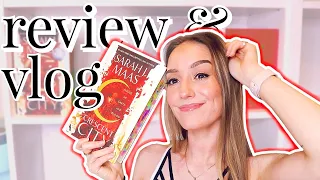 SPOILER FREE REVIEW + House of Earth and Blood vlog