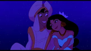 Aladdin and Jasmine first kiss/Аладдин и Жасмин первый поцелуй (Ru)