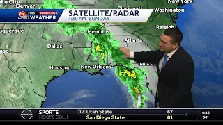 Drier today but rain chances still possible, especially tonight