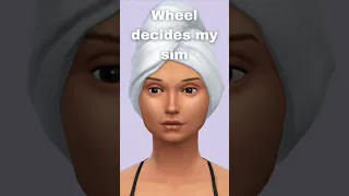 Wheel creates my Sim 🤍 #sims4 #simscas #sims4game #shorts