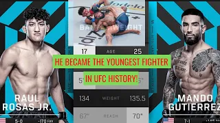 Raul Rosas JR | YOUNGEST Fighter in UFC History | Full Fight Highlights | DWCS