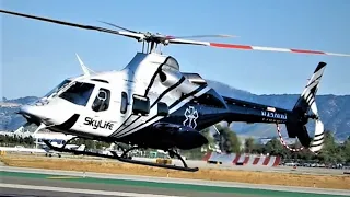 BELL 430 Start-Up & Takeoff "Twin Engine" Helicopter Skylife Air Ambulance N430UH