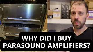 Why Buy Parasound Halo Amplifiers | My Reasons A31 A52+ | Viewer Question | HOME THEATER SETUP VLOG