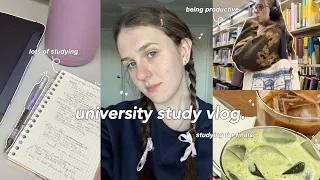 STUDY VLOG 📚 productive days in my life: studying for exams, late nights & finals season begins...