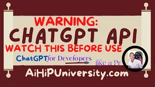 WARNING Don't Use New ChatGPT API Until You Watch This Video - AI API Review Ep6